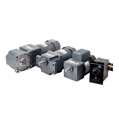Micro motor da engrenagem da fase monofásica da C.A. 60W do motor com a caixa de engrenagens do ângulo do &amp;Right do controlador da velocidade